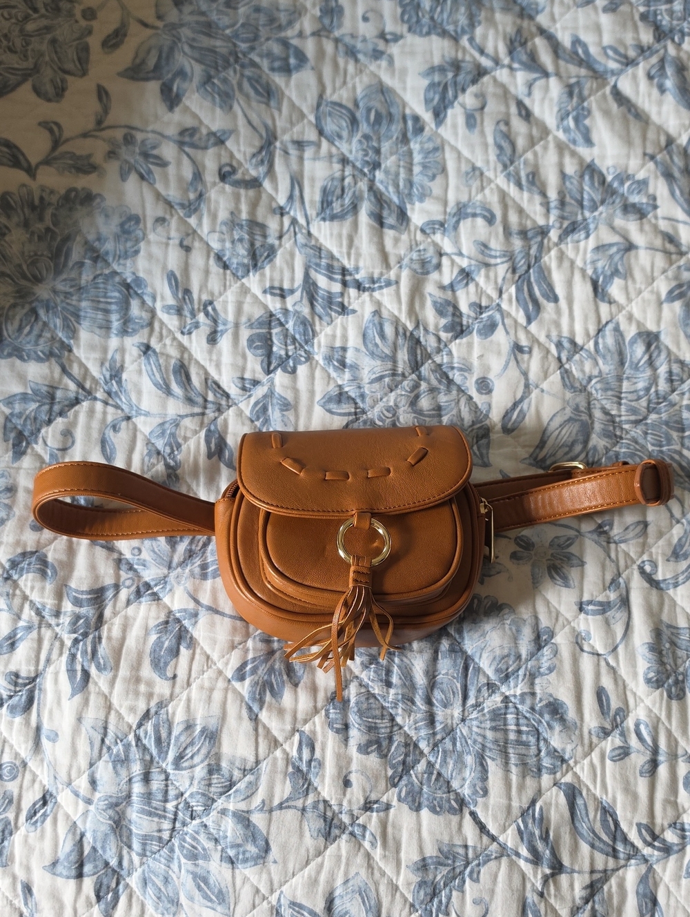 Lionel Tan Leather Belt Bag